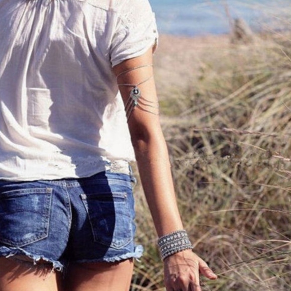 Boho Turquoise Barefoot Sandal Anklet - Picture 4 of 6